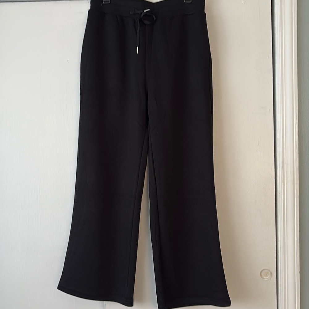 Two piece black track/ lounge set. Size Large